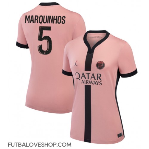 Dres Paris Saint-Germain Marquinhos #5 Tretina pre Ženy 2024-25 Krátky Rukáv